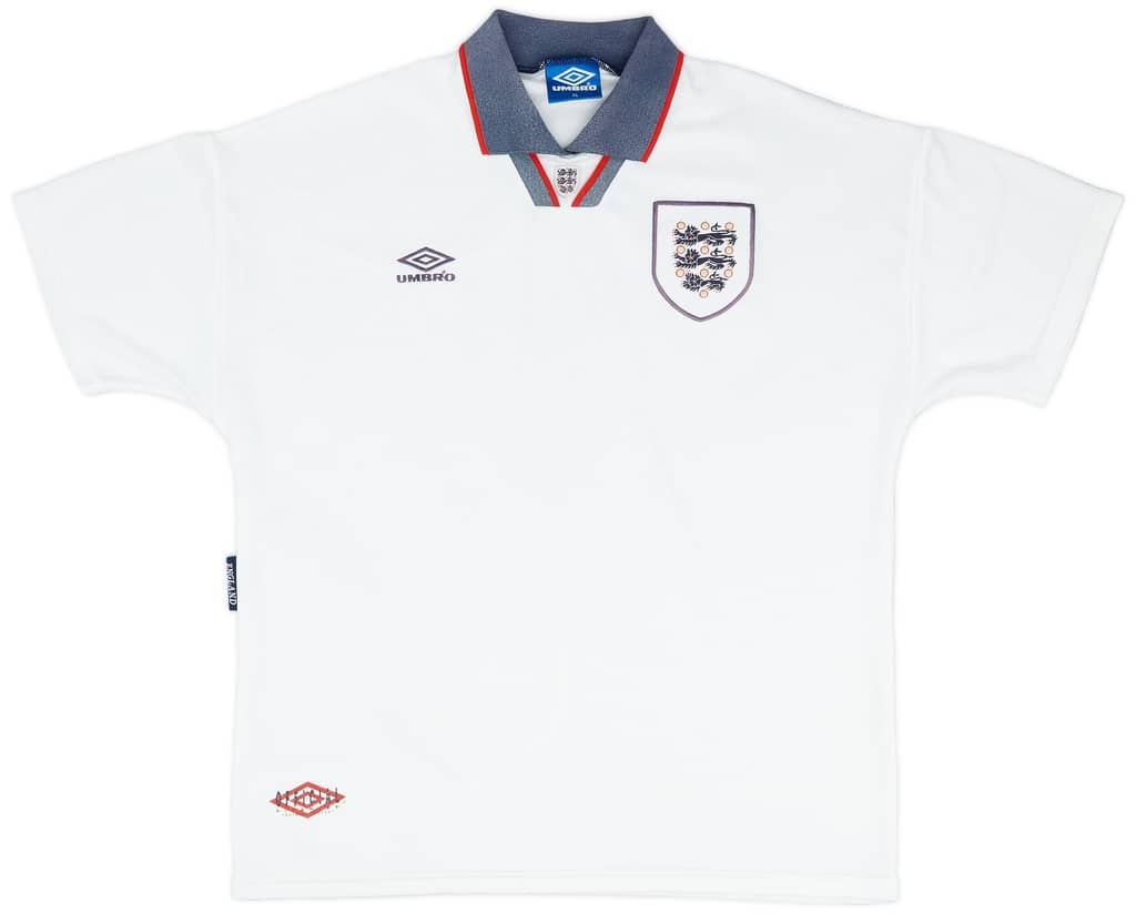 1993-95 England Home Shirt - 9/10 - (XL)