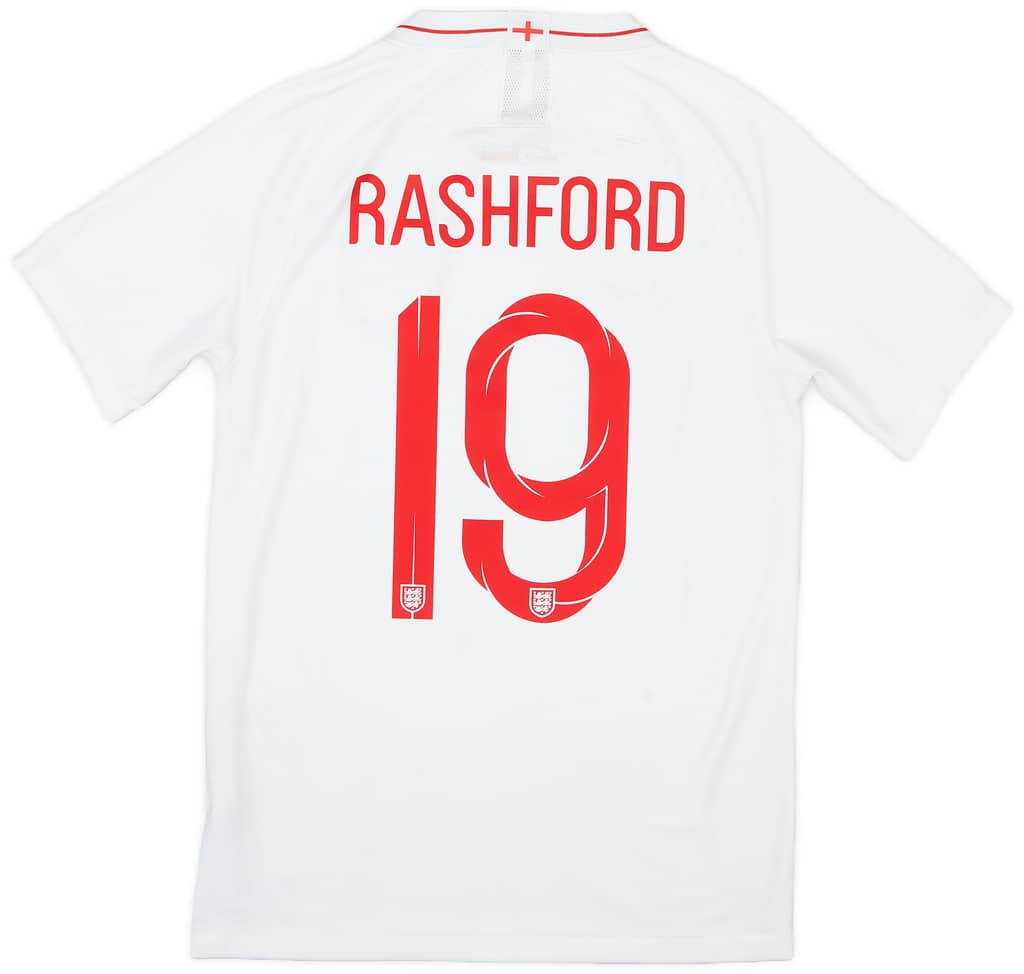 2018-19 England Home Shirt Rashford #19 - 7/10 - (S)