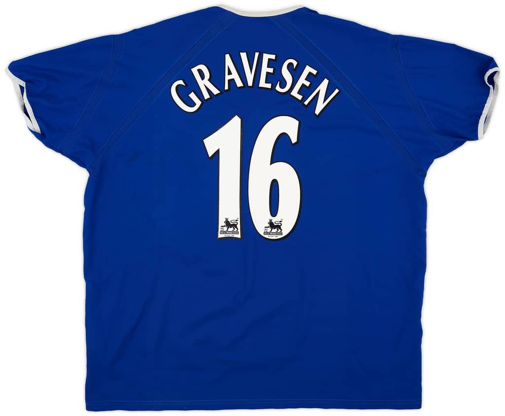 2003-04 Everton Home Shirt Gravesen #16 - 7/10 - (XXL)