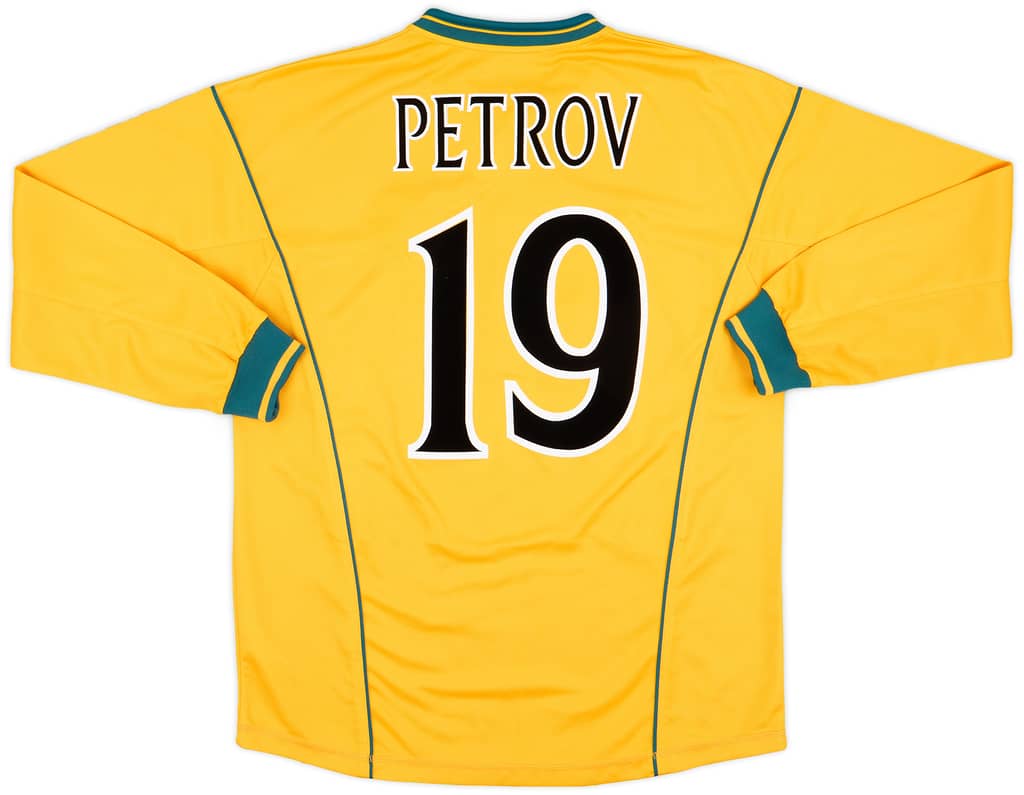 2000-02 Celtic Away L/S Shirt Petrov #19 - 9/10 - (L)