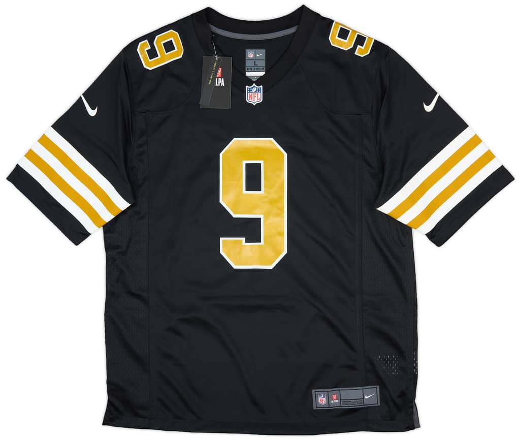 2020 New Orleans Saints Brees #9 Nike Game Alternate Jersey (L)