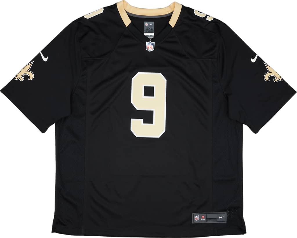 2012-16 New Orleans Saints Brees #9 Nike Game Home Jersey (Excellent) XXL