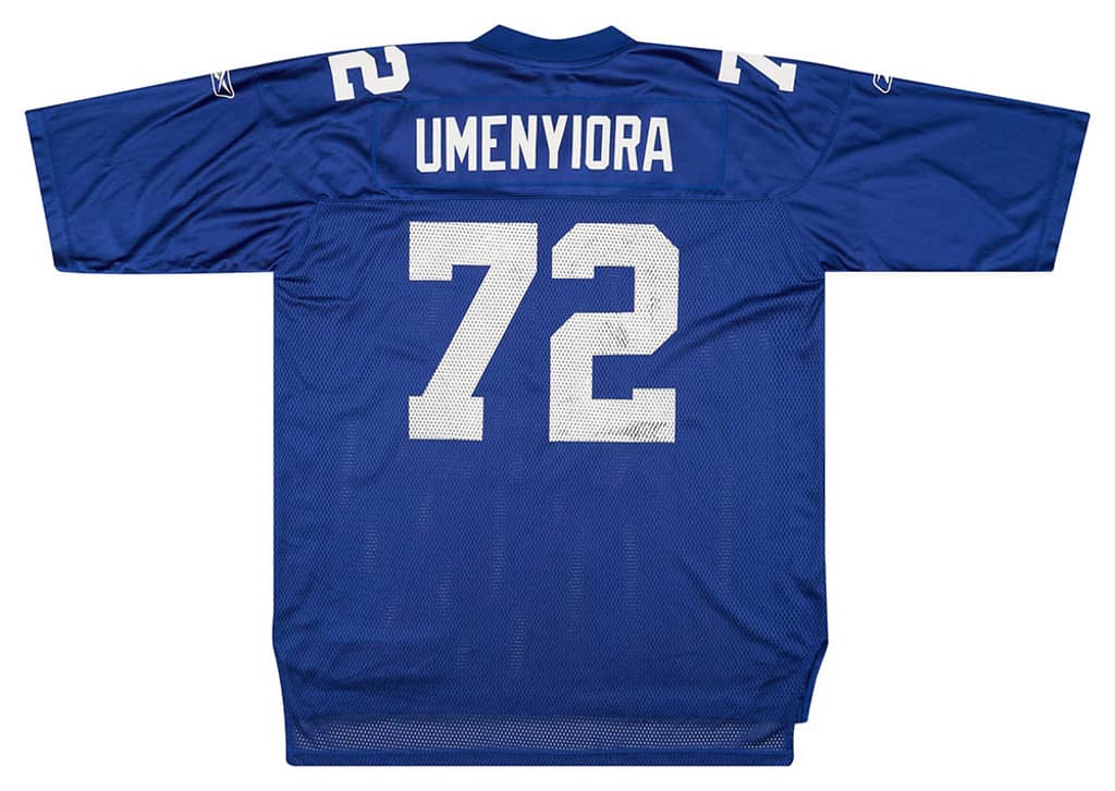 2005-06 New York Giants Umenyiora #72 Reebok On Field Home Jersey (Very Good) XL