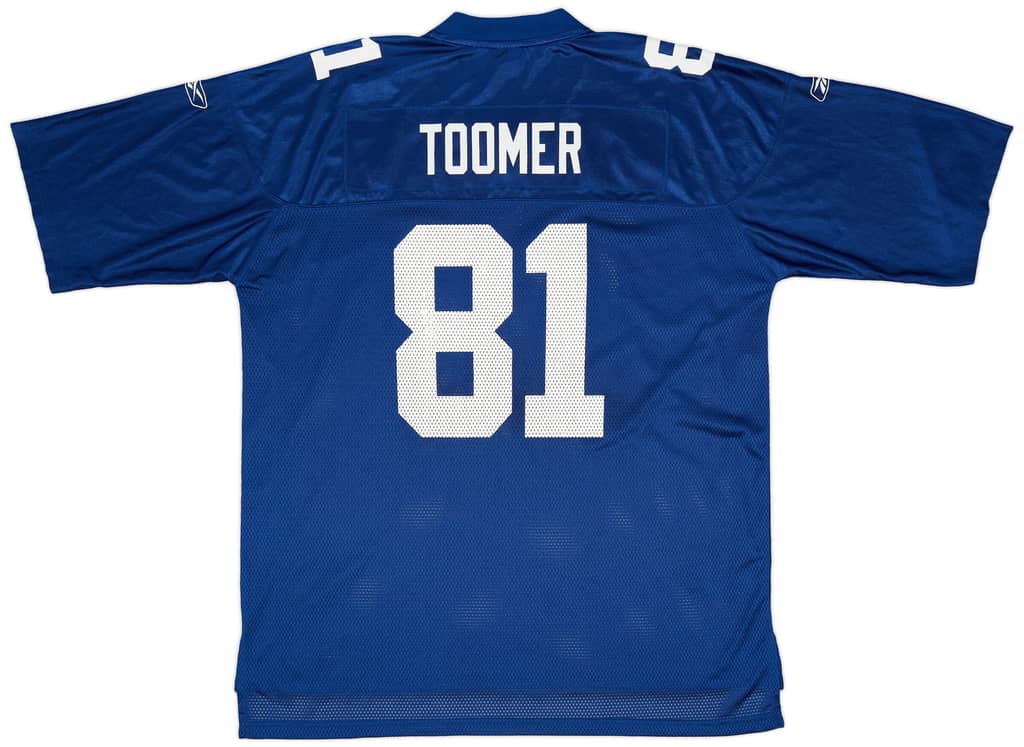 2005-06 New York Giants Toomer #81 Reebok On Field Home Jersey (Excellent) XXL