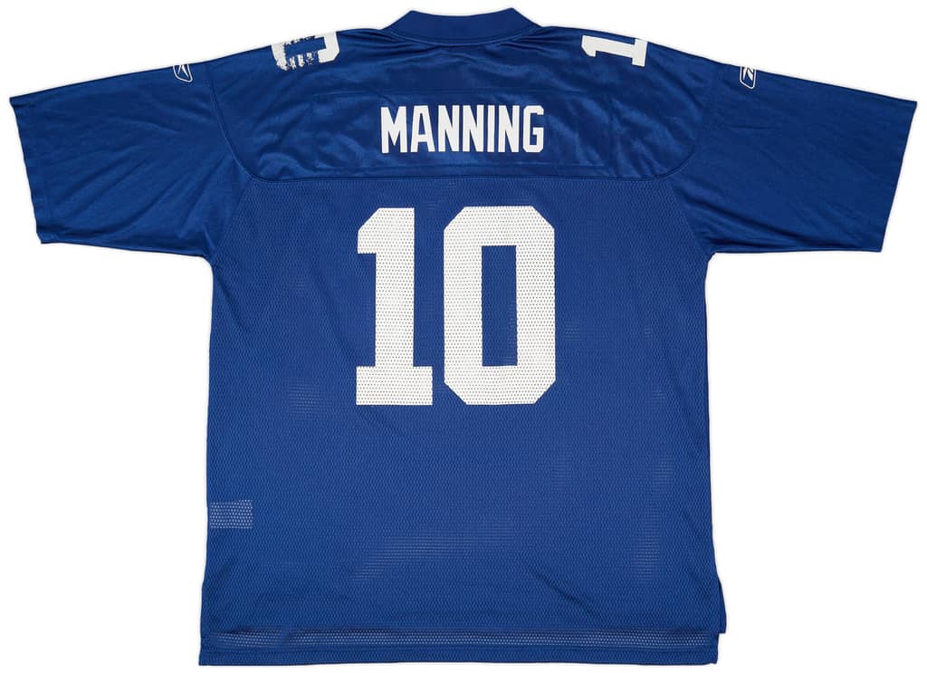 2008 New York Giants Manning #10 Reebok On Field Home Jersey (Good) XXL