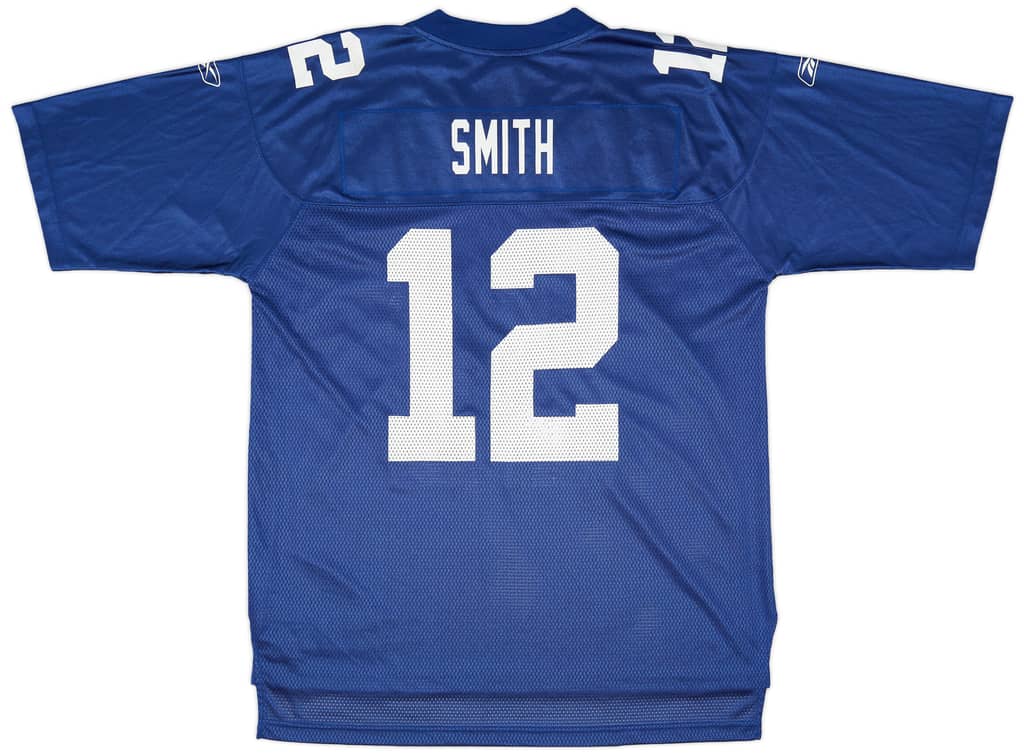 2008 New York Giants Smith #12 Reebok On Field Home Jersey (Very Good) XL