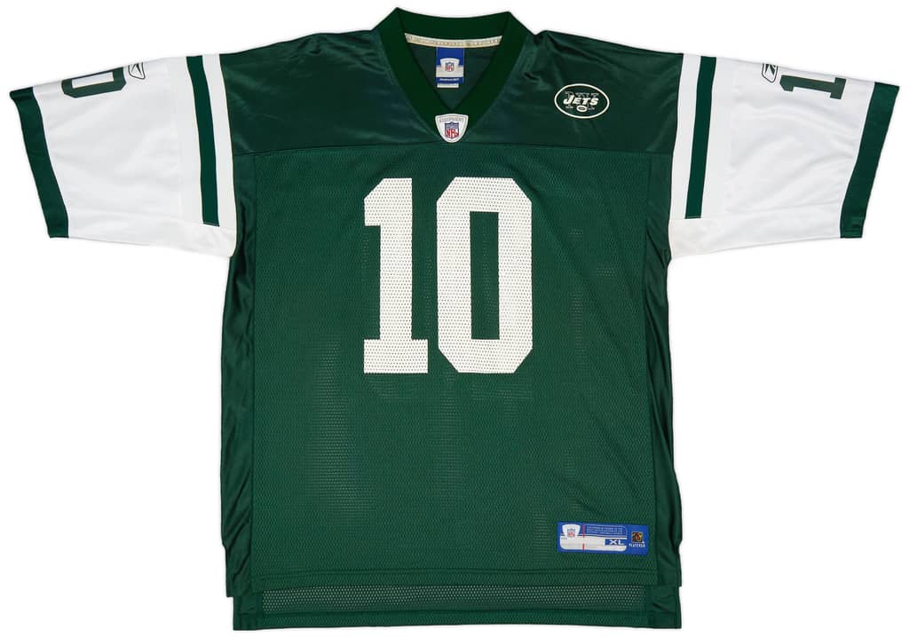 2005-06 New York Jets Pennington #10 Reebok On Field Home Jersey (Very Good) XL