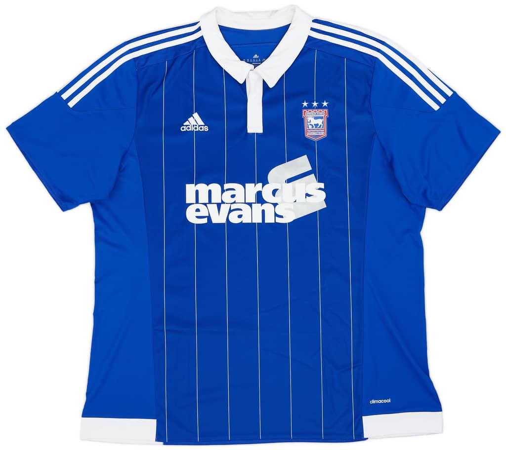 2015-16 Ipswich Home Shirt - 8/10 - (XXL)