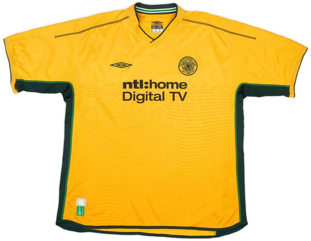 2002-03 Celtic Away Shirt Lennon #18 - 9/10 - (XXL)
