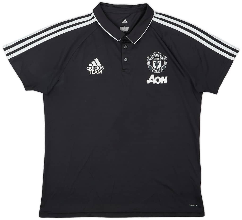 2017-18 Manchester United adidas Training Polo Shirt - 8/10 - (L)