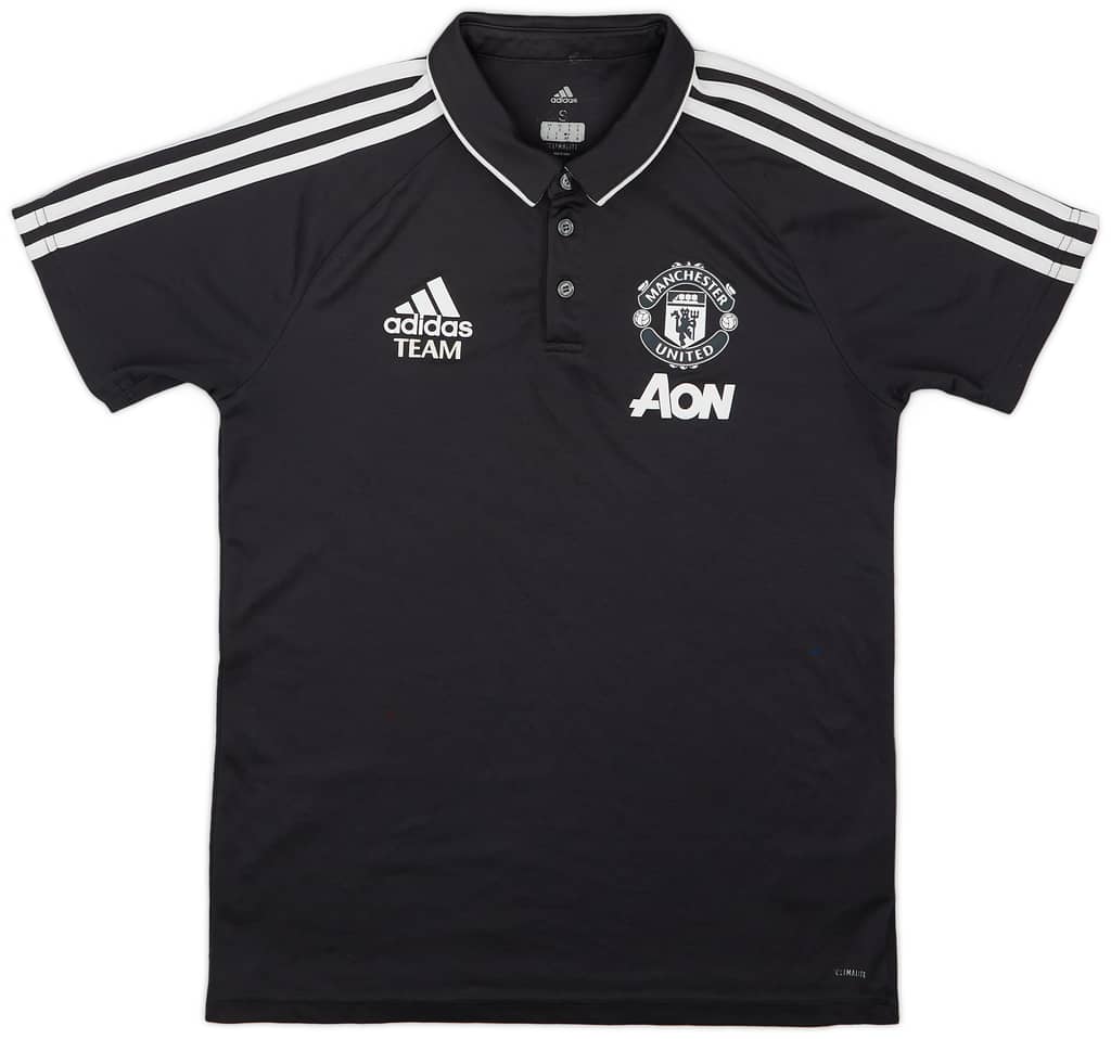 2017-18 Manchester United adidas Training Polo Shirt - 8/10 - (S)
