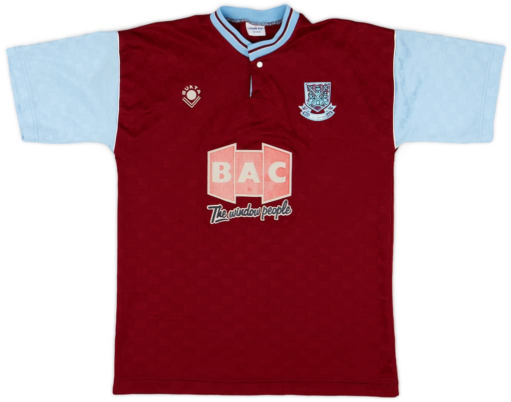 1989-90 West Ham Home Shirt - 6/10 - (S)