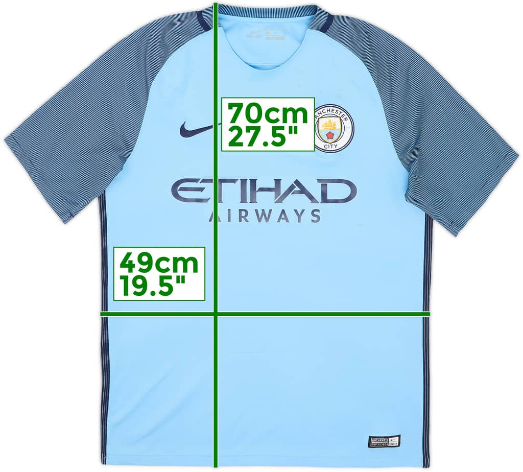 2016-17 Manchester City Home Shirt - 5/10 - (M)
