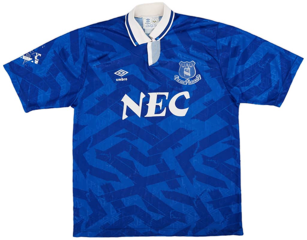 1991-93 Everton Home Shirt - 6/10 - (L)