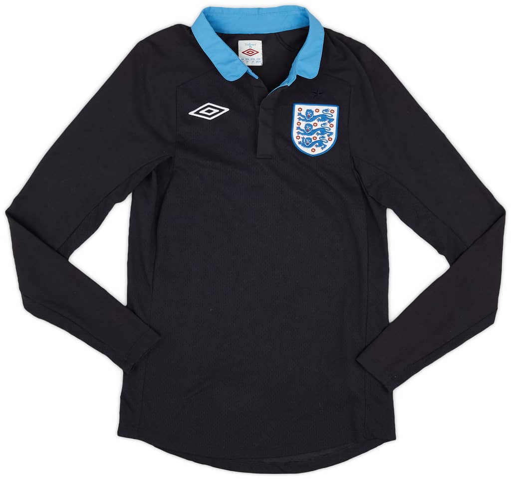 2011-12 England Away L/S Shirt - 9/10 - (XS)