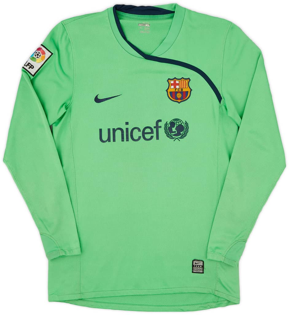 2008-09 Barcelona GK Shirt - 9/10 - (XL.Boys)