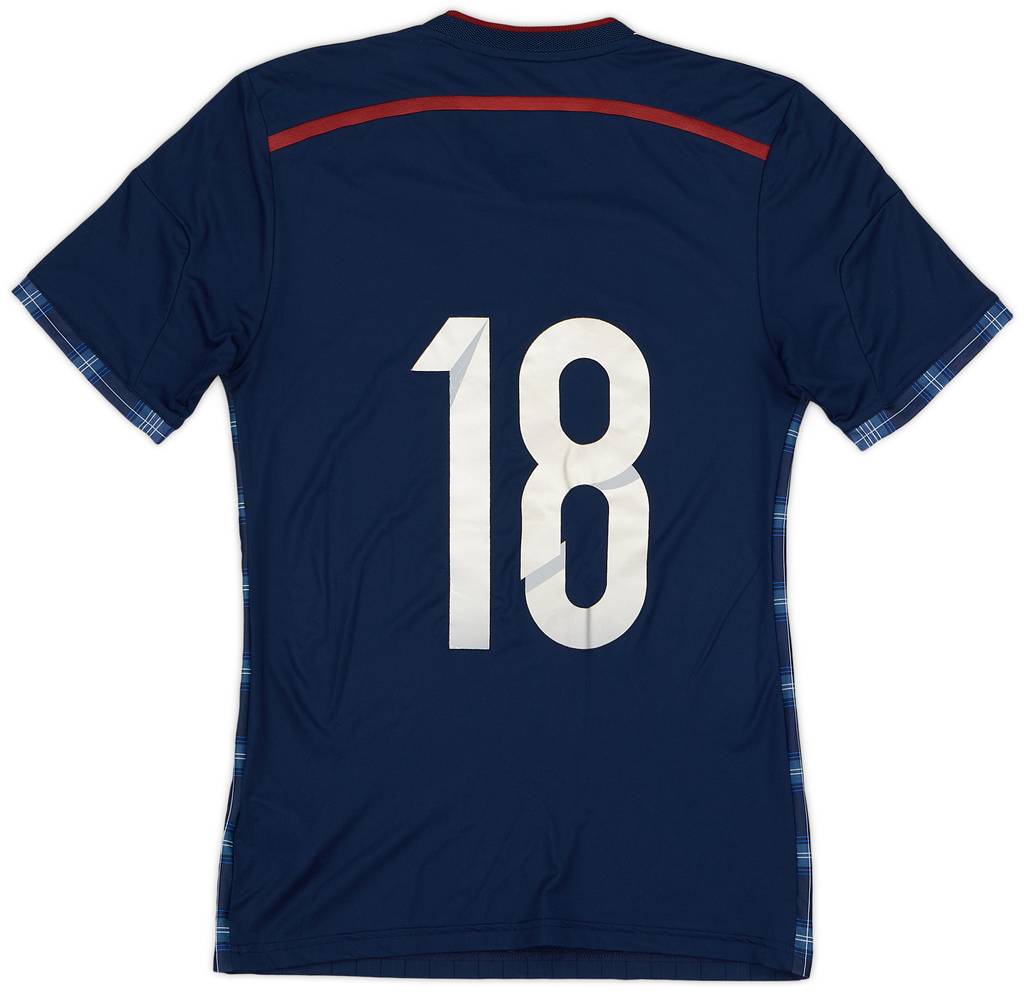 2014-15 Scotland Youth Match Issue Home Shirt #18 - 8/10 - (S)