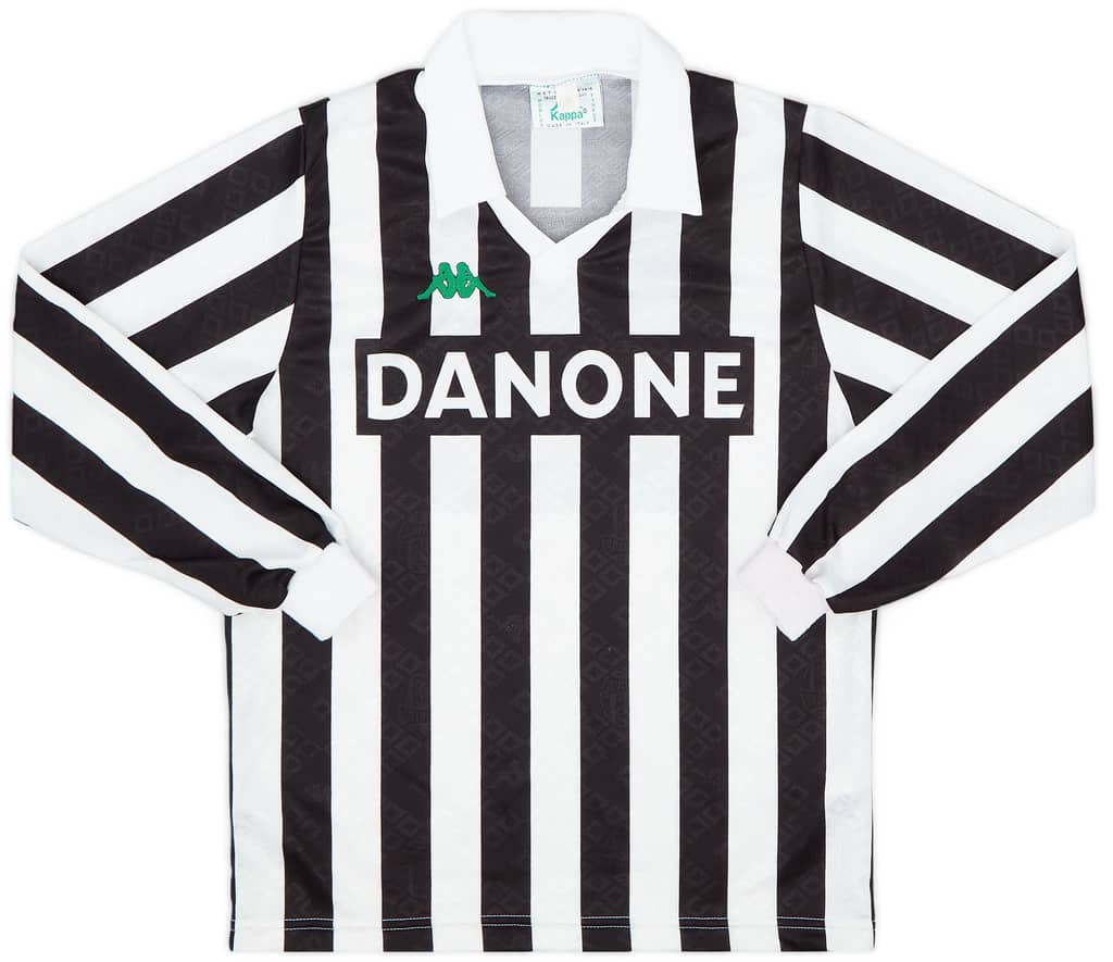 1992-94 Juventus Home L/S Shirt - 5/10 - (XS)
