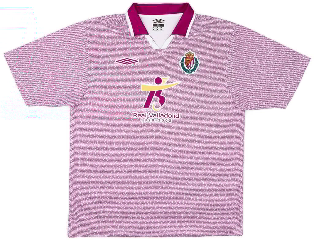 2003 Real Valladolid '75th Anniversary' Shirt - 10/10 - (XL)