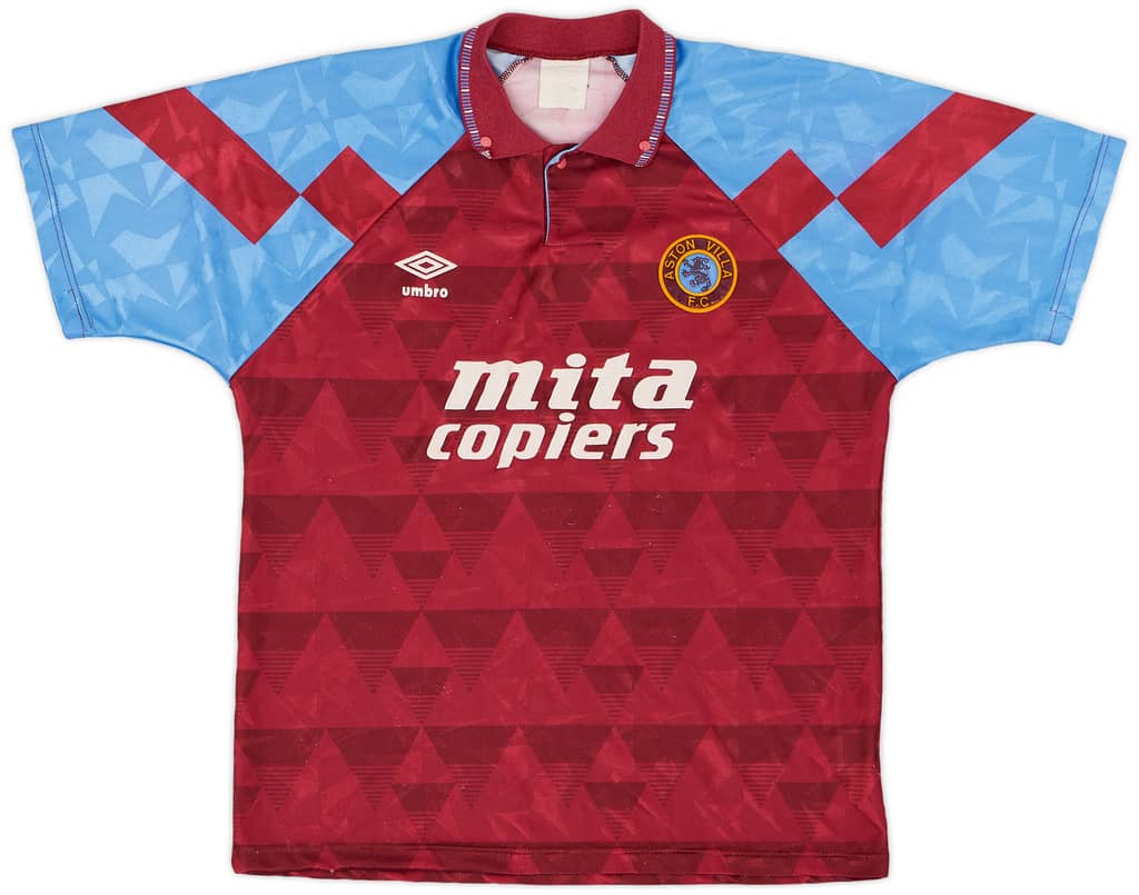 1990-92 Aston Villa Home Shirt - 7/10 - (M)