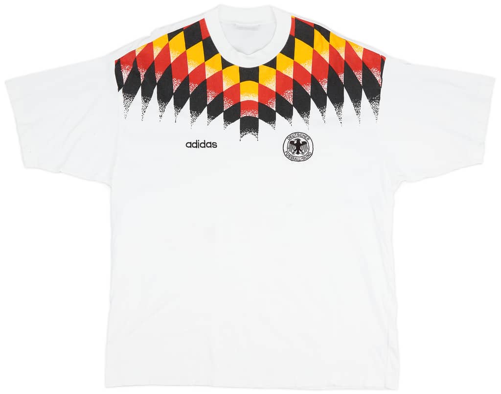 1994-96 Germany adidas Cotton Tee - 7/10 - (XL)