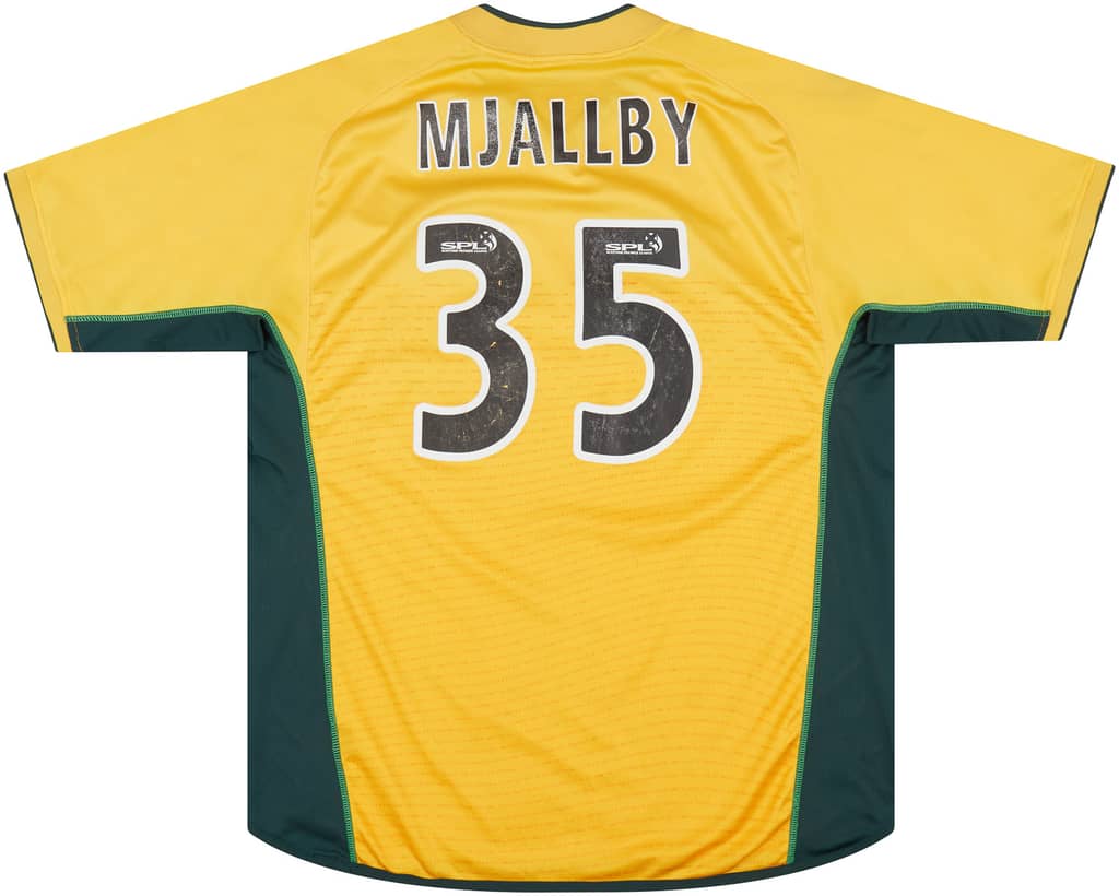 2002-03 Celtic Away Shirt Mjallby #35 - 5/10 - (XL)