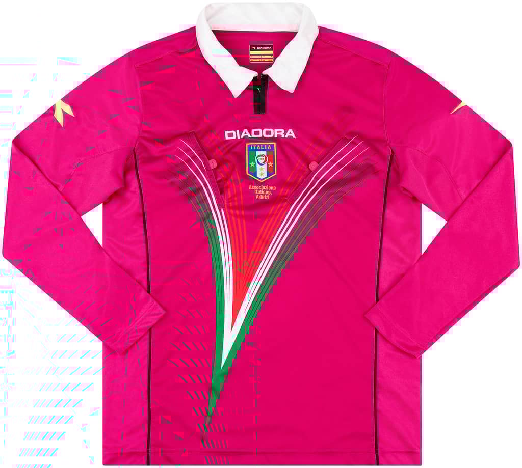 2012-13 Italy Diadora Referee L/S Shirt - 10/10 - (M)