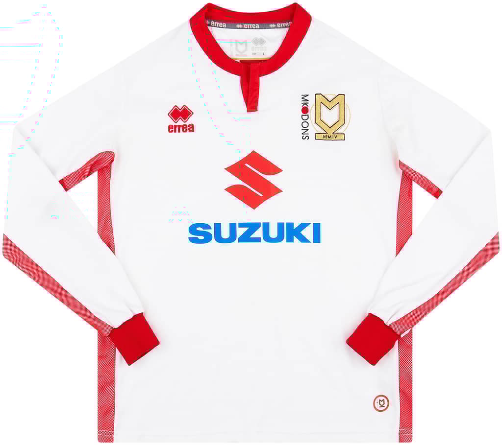 2017-18 MK Dons Home L/S Shirt - 6/10 - (L)