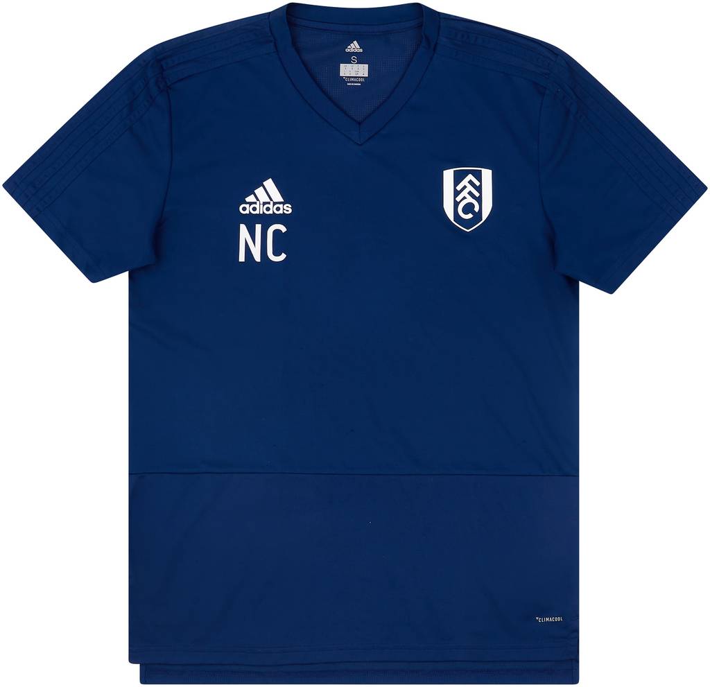 2017-18 Fulham adidas Staff Issue Training Shirt NC - 9/10 - (S)