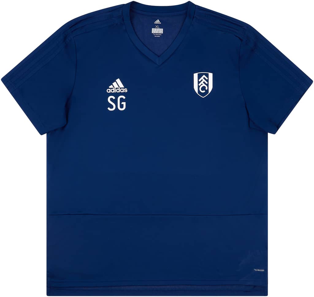 2017-18 Fulham adidas Staff Issue Training Shirt SG - 9/10 - (XL)