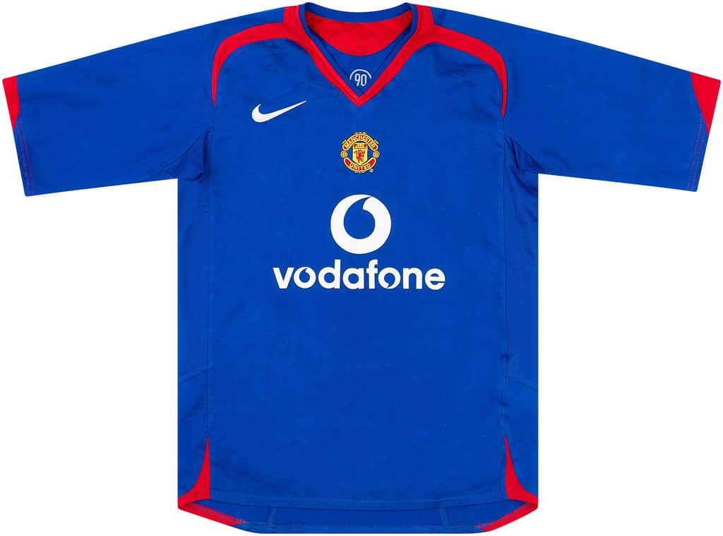 2005-06 Manchester United Away Shirt - 8/10 - (L.Boys)
