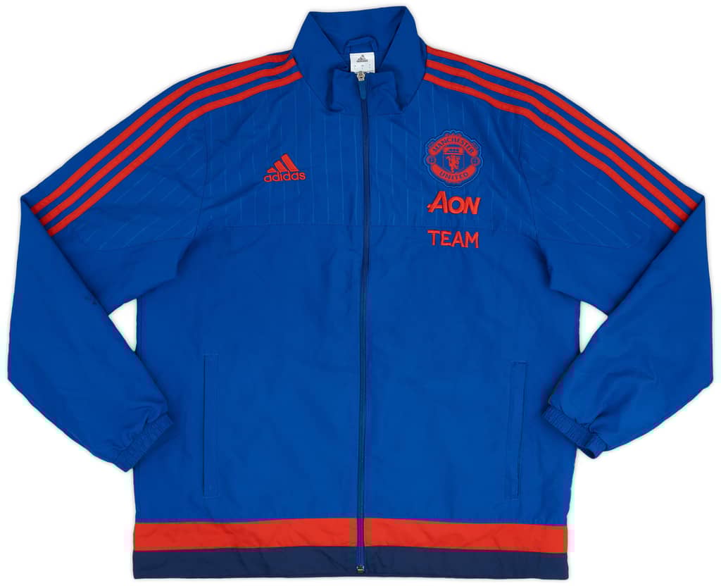 2015-16 Manchester United adidas Staff Issue Track Jacket - 8/10 - (L)