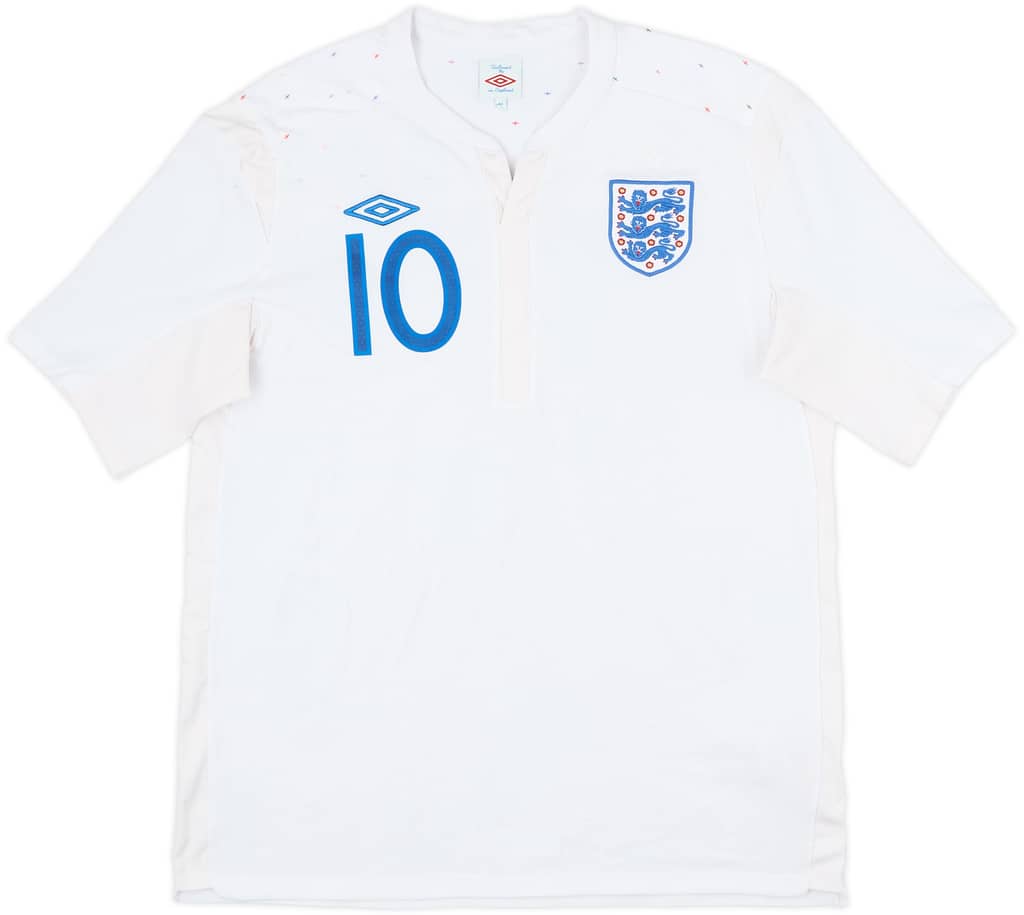 2010-11 England Home Shirt Rooney #10 - 6/10 - (L)