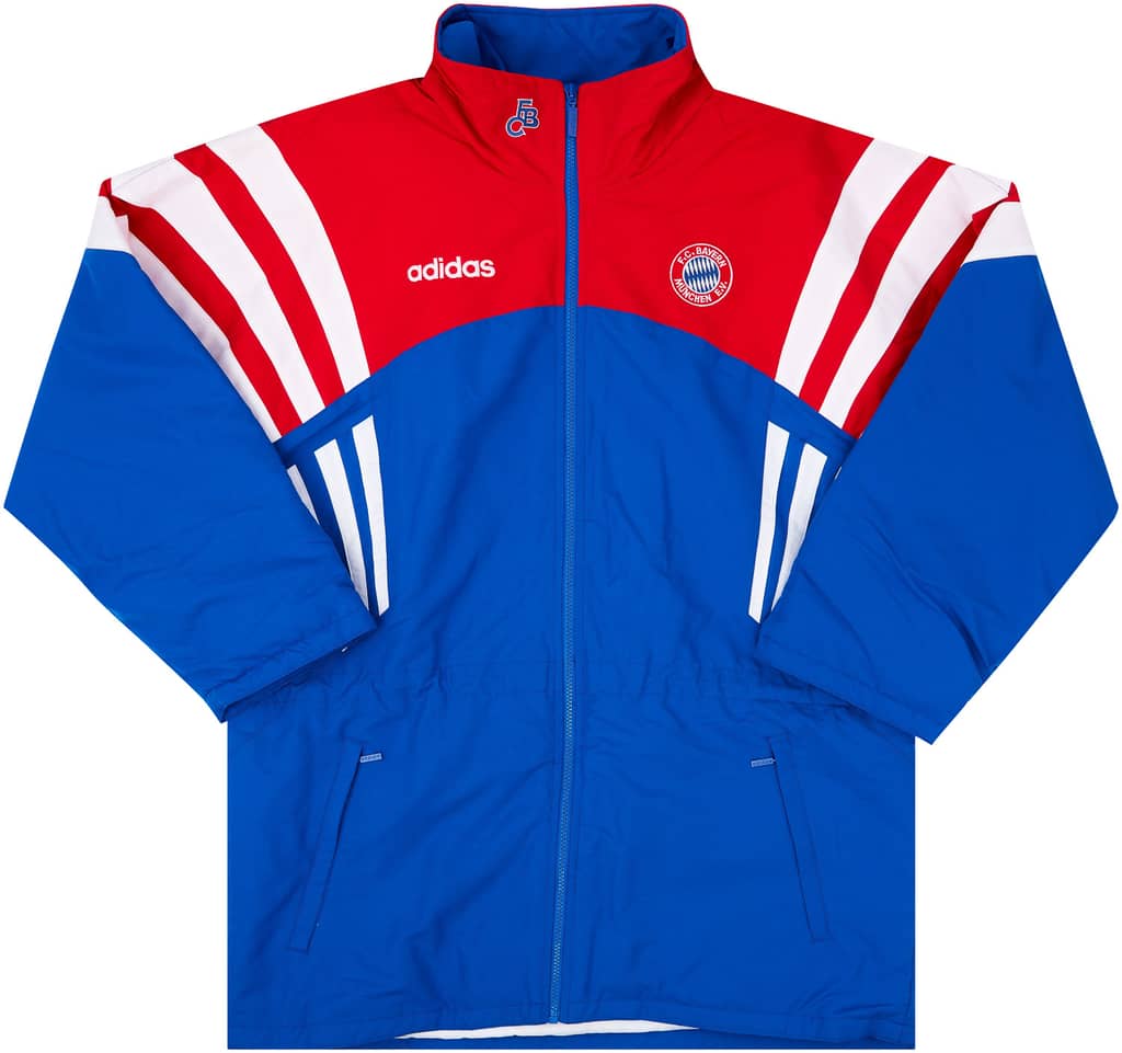 1995-96 Bayern Munich adidas Bench Coat(M/L)