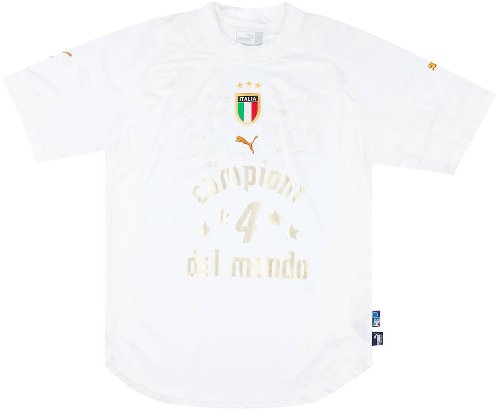 2004-06 Italy 'Campioni del Mondo' Signed Away Shirt - 5/10 - (XL)