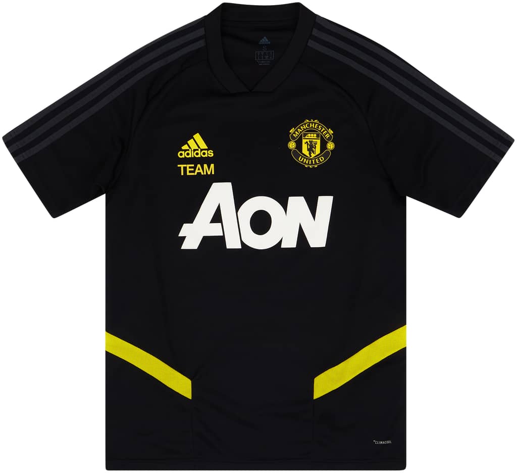 2019-20 Manchester United Staff Issue adidas Training Shirt - 9/10 - (S)