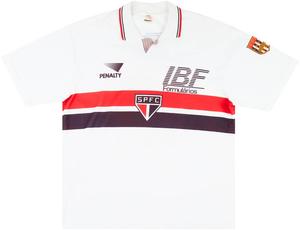 1990 Sao Paulo Home Shirt #10 - 8/10 - (XL)