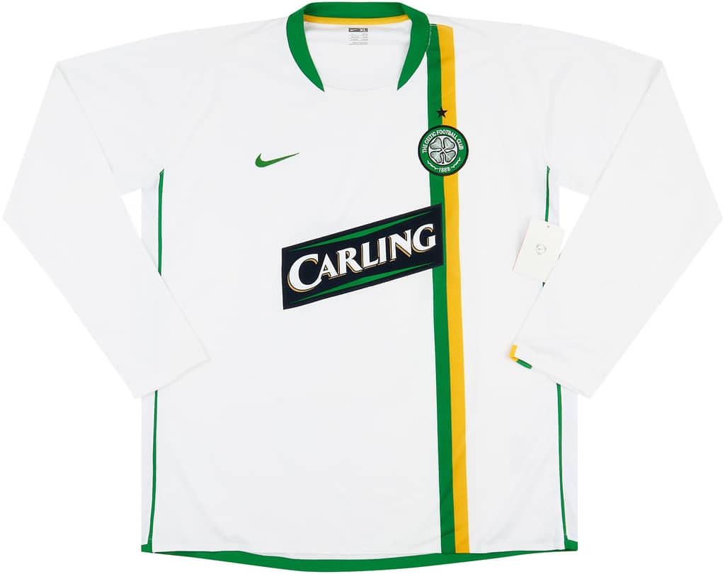 2006-08 Celtic Player Issue Away L/S Shirt (XL)