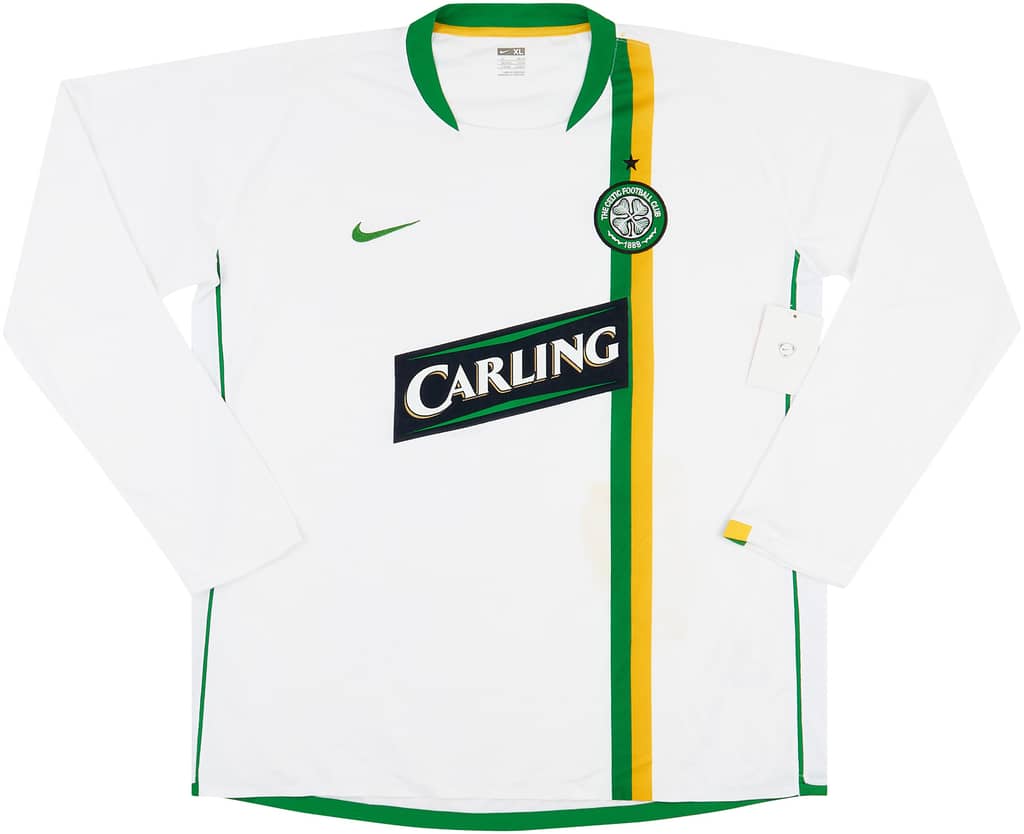 2006-08 Celtic Player Issue Away L/S Shirt (XL)