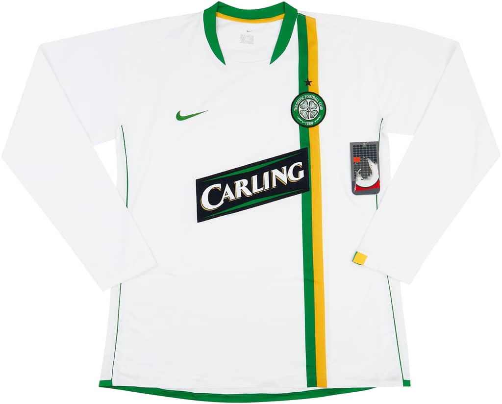 2006-08 Celtic Player Issue Away L/S Shirt (XL)