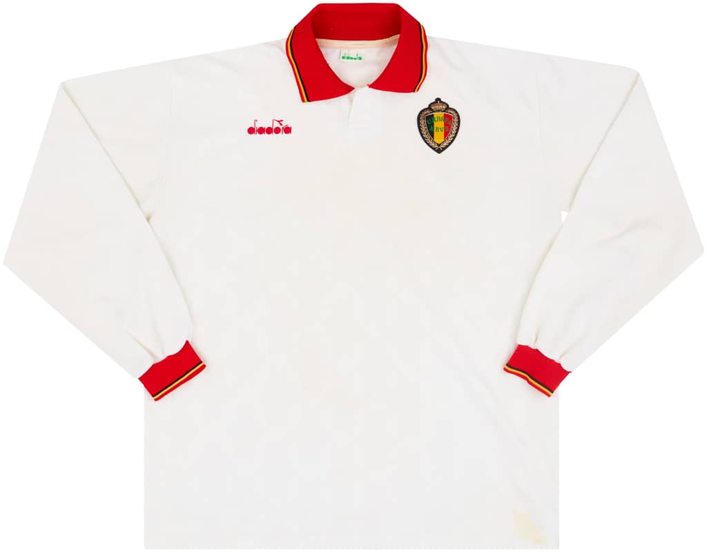 1992-94 Belgium Player Issue Away L/S Shirt - 8/10 - (XL)