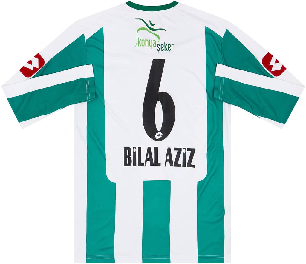 2011-12 Konyaspor Home L/S Shirt Bilal Aziz #6 - 8/10 - (XL)