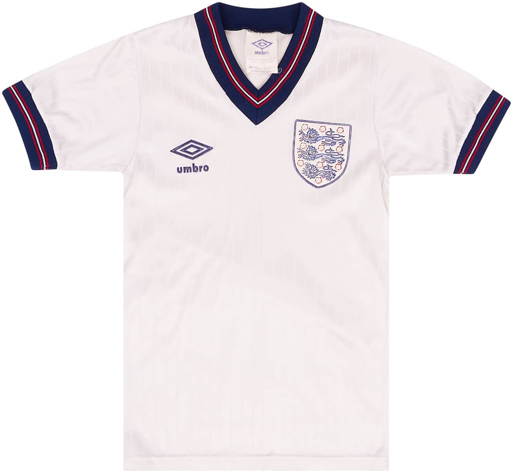 1986-88 England Home Shirt - 7/10 - (XS.Boys)