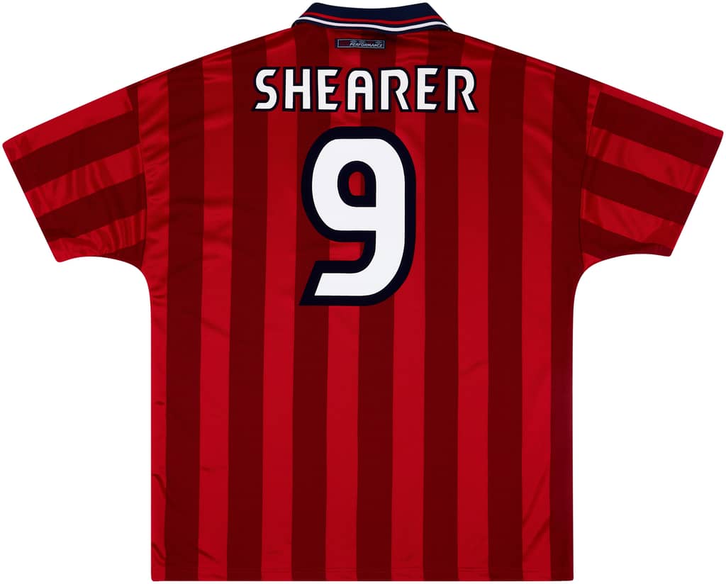 1997-99 England Away Shirt Shearer #9 (XL)