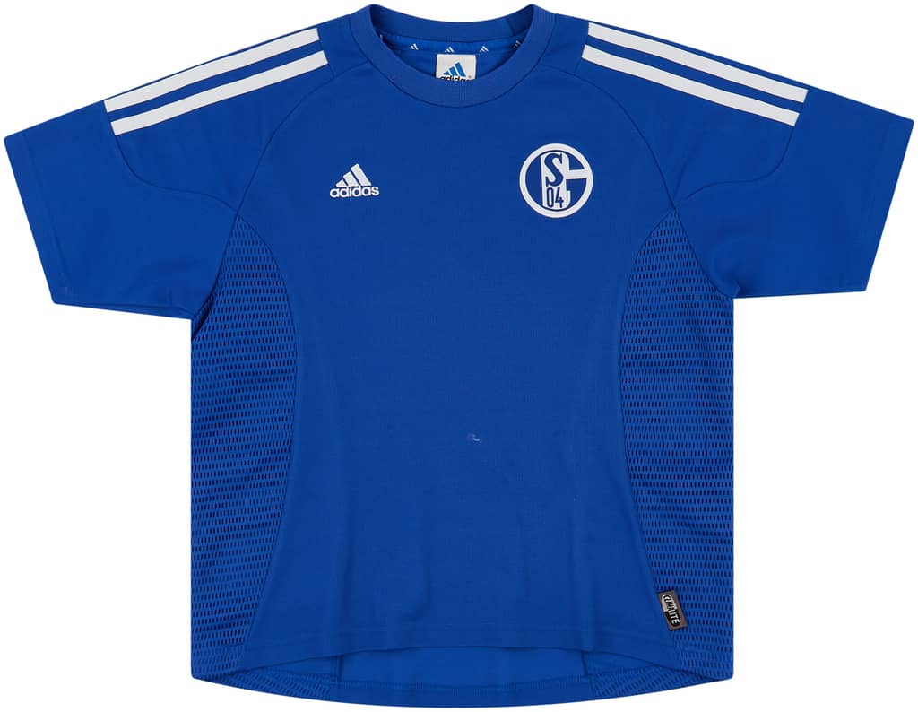2002-04 Schalke Home Shirt - 9/10 - (L.Boys)