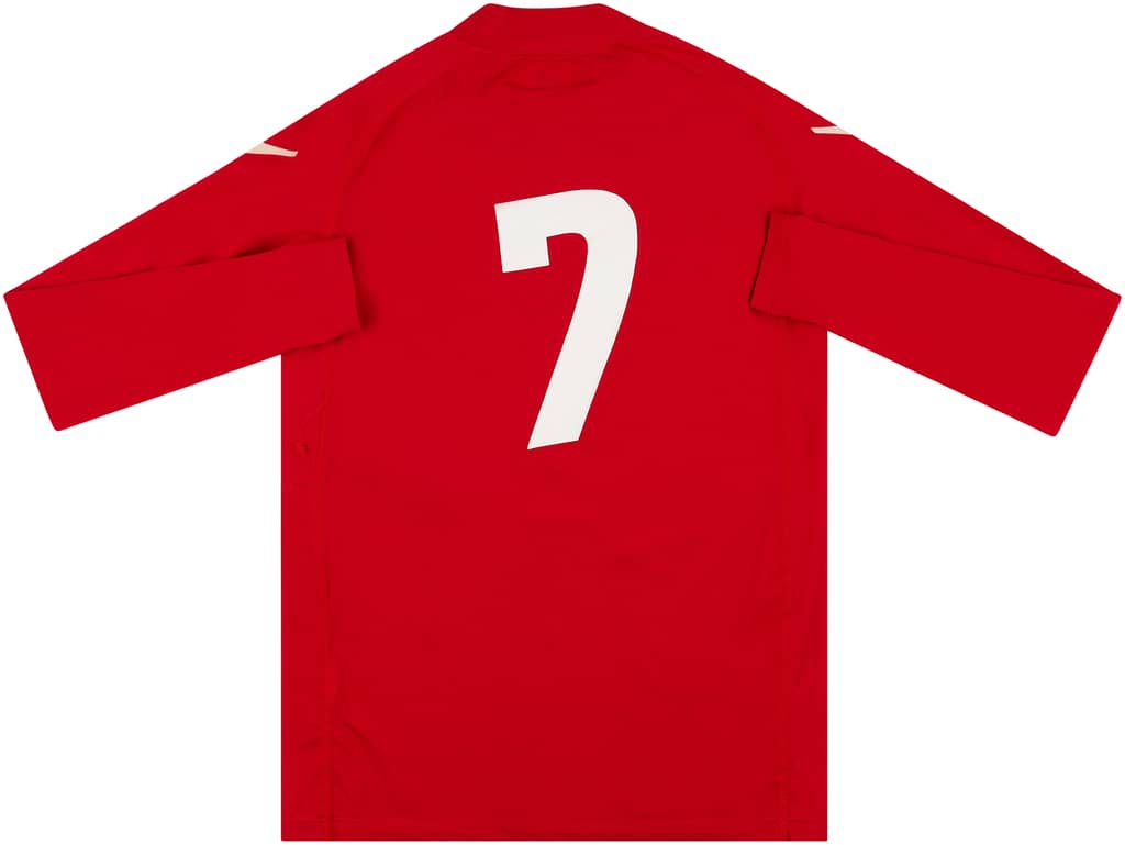 2009-11 Cagliari Third L/S Shirt #7 - 6/10 - (L)