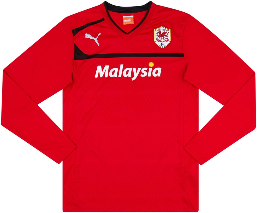 2012-13 Cardiff Home L/S Shirt - 8/10 - (M)