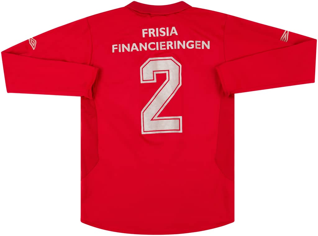 2005-06 AZ Alkmaar Home L/S Shirt #2 - 7/10 - (S)