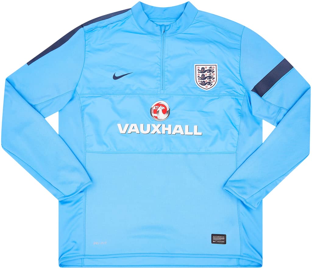 2013-14 England Nike 1/4 Zip Track Top - 9/10 - (XXL)