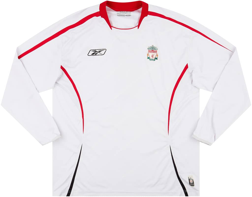 2005-06 Liverpool Youth Match Issue Away L/S Shirt #8